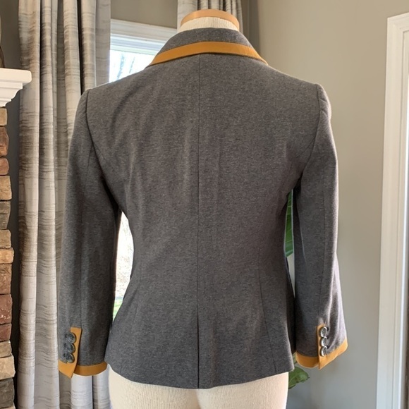 3-$30 OBR grey and mustard colored size small blazer - Picture 2 of 7